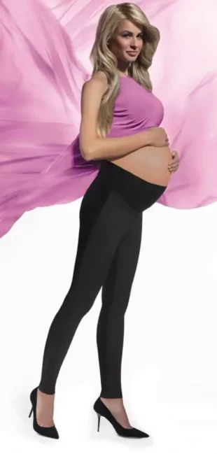 Ami майчинство клинове с дълги крака и двойна еластична талия