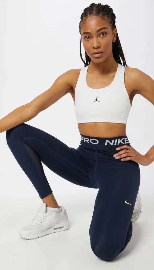 Сини дамски клинове за упражнения Nike pro